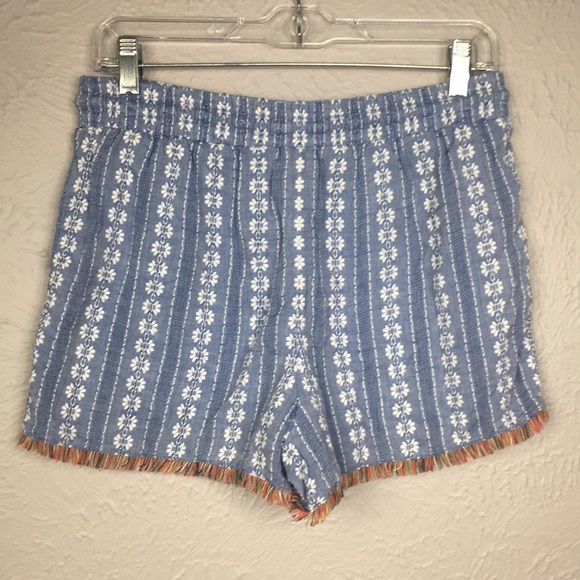 Mossimo Blue & White Drawstring Shorts Size M - Picture 8 of 11